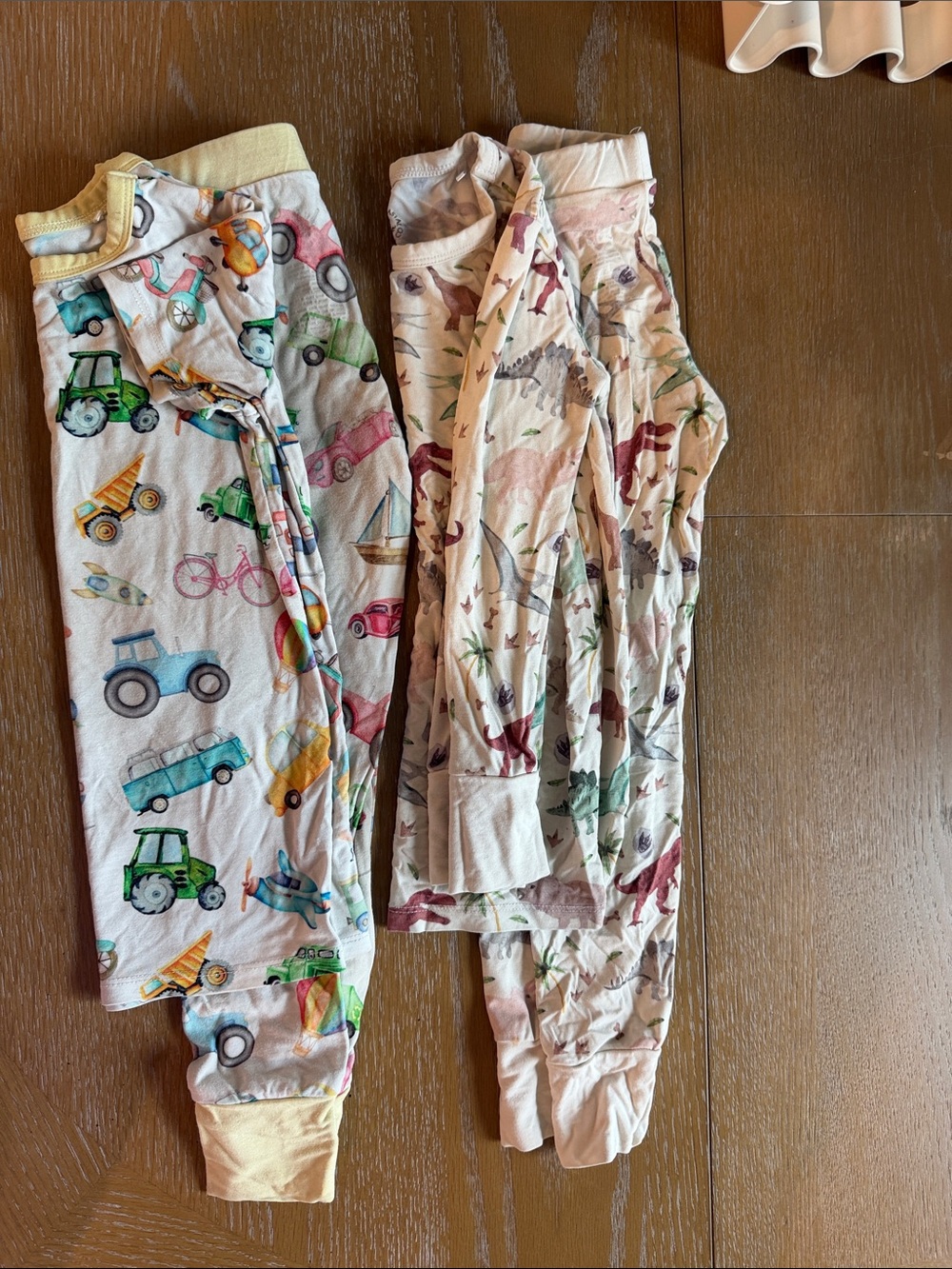 Kids TCB BAMBOO PJ Bundle 3T. 
Colorful Vehicle & Dinosaur Prints